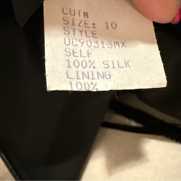 Tadashi Shoji Silk Party Cocktail Dress chic Sz 10 Demure Classic elegant flowy - Picture 13 of 15